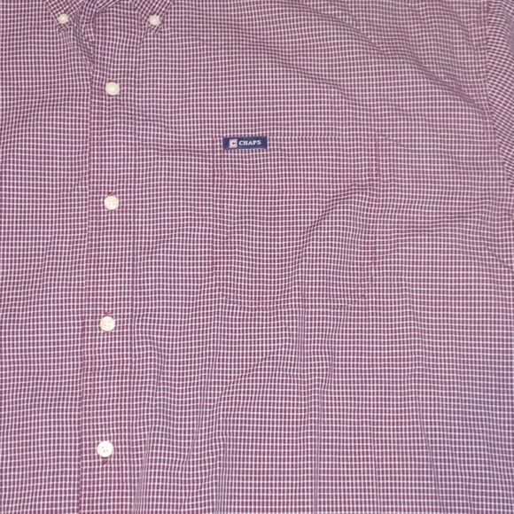 Chaps Big & Tall Plaid Shirt Men's Size 5XB - Picture 3 of 7